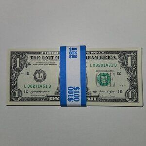 50 ($1) Dollar Bills Uncirculated Sequential (WITH SLEEVES) - Series 2021 (B192)
